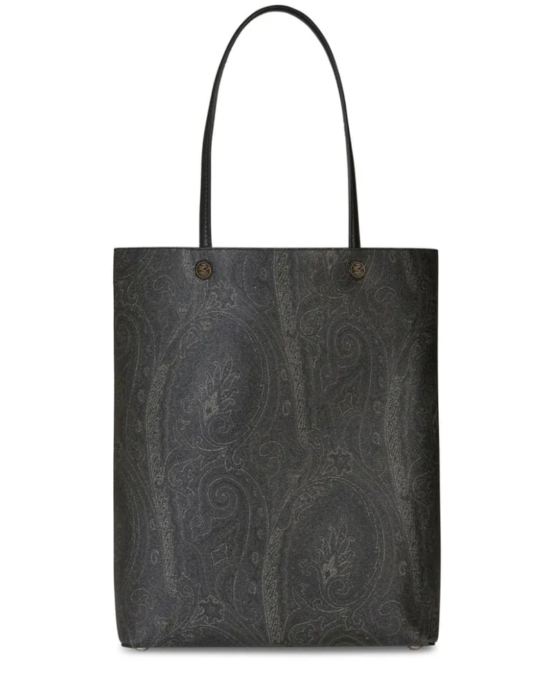 Etro Shopper mit Paisley-Print Schwarz