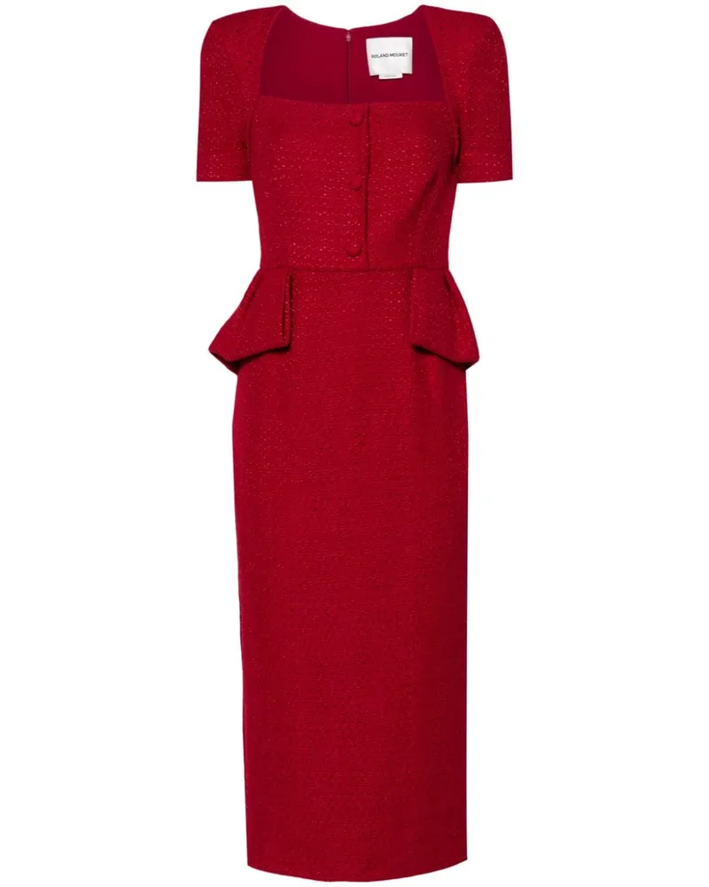 Roland Mouret Bouclé-Midikleid - Rot Rot