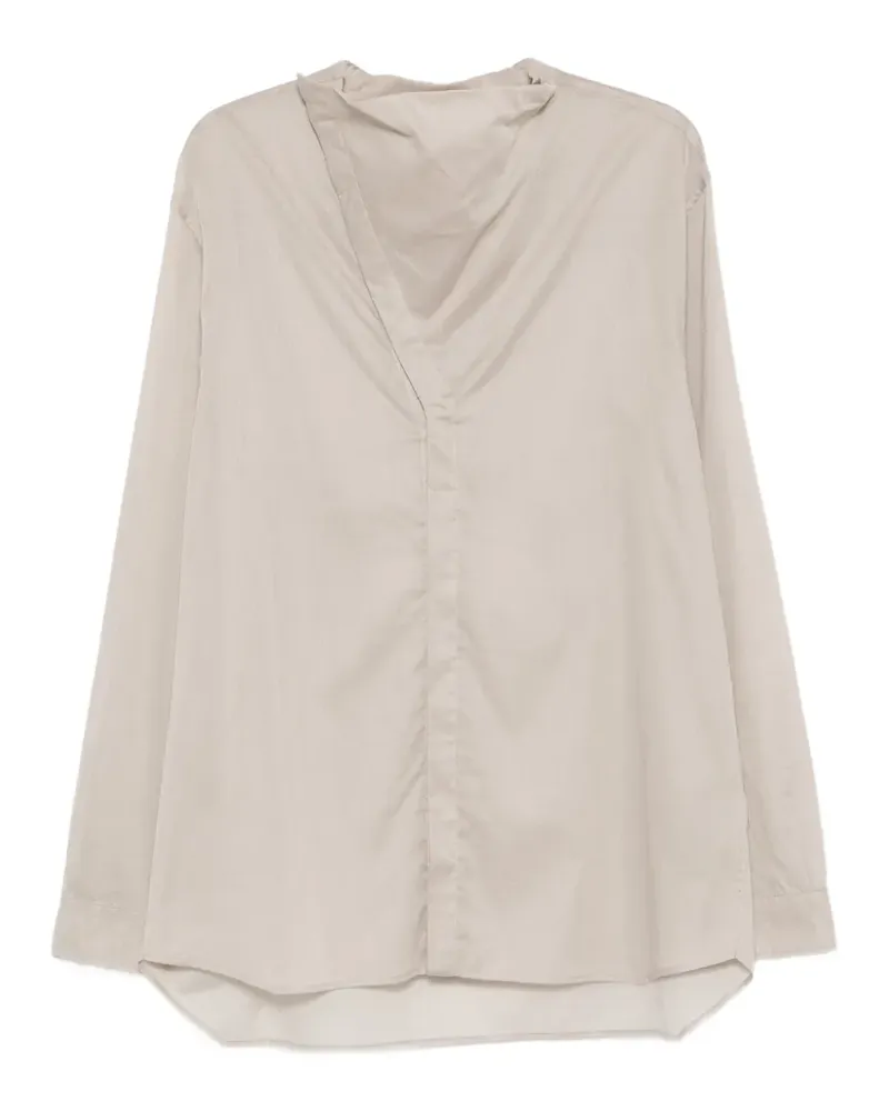 Rick Owens Island Hemd mit V-Ausschnitt - Nude Nude