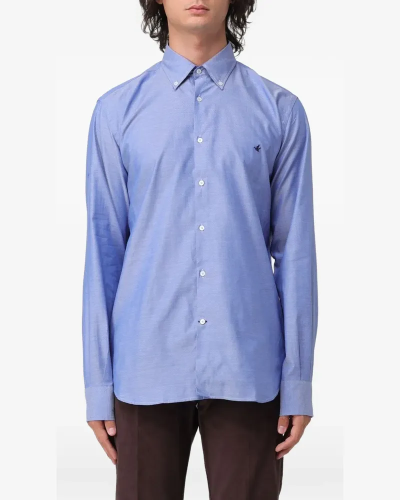 Brooksfield Oxford-Hemd - Blau Blau