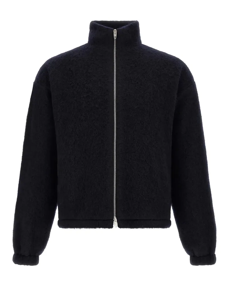 Jil Sander Strukturierter Cardigan mit Reißverschluss - Blau Blau