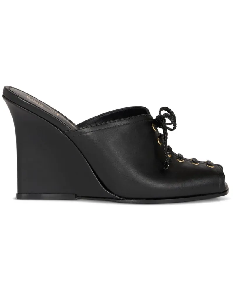 Etro Mules mit Schnürung - Schwarz Schwarz