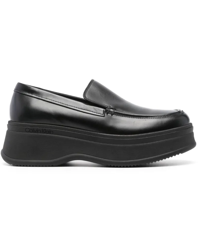 Calvin Klein Loafer mit runder Kappe Schwarz