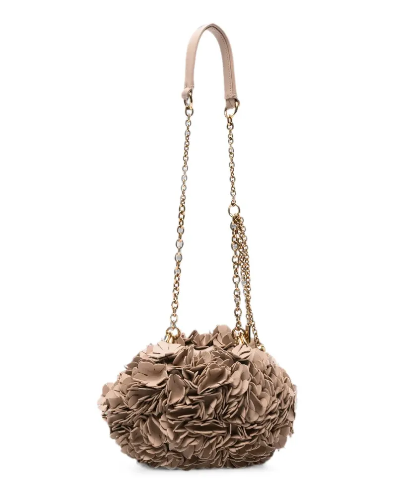 Chloé Plissé leather shoulder bag - Nude Nude