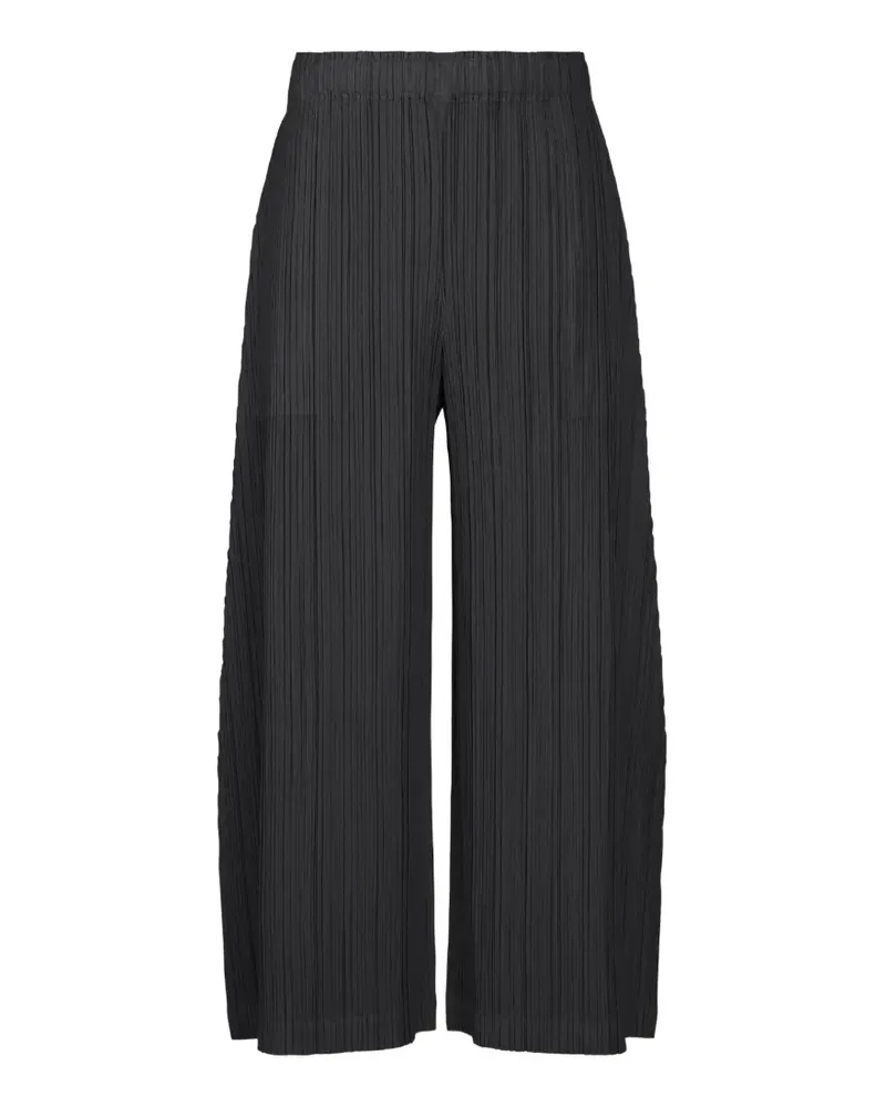 Issey Miyake Thicker Bottoms 1 Hose mit elastischem Bund - Schwarz Schwarz
