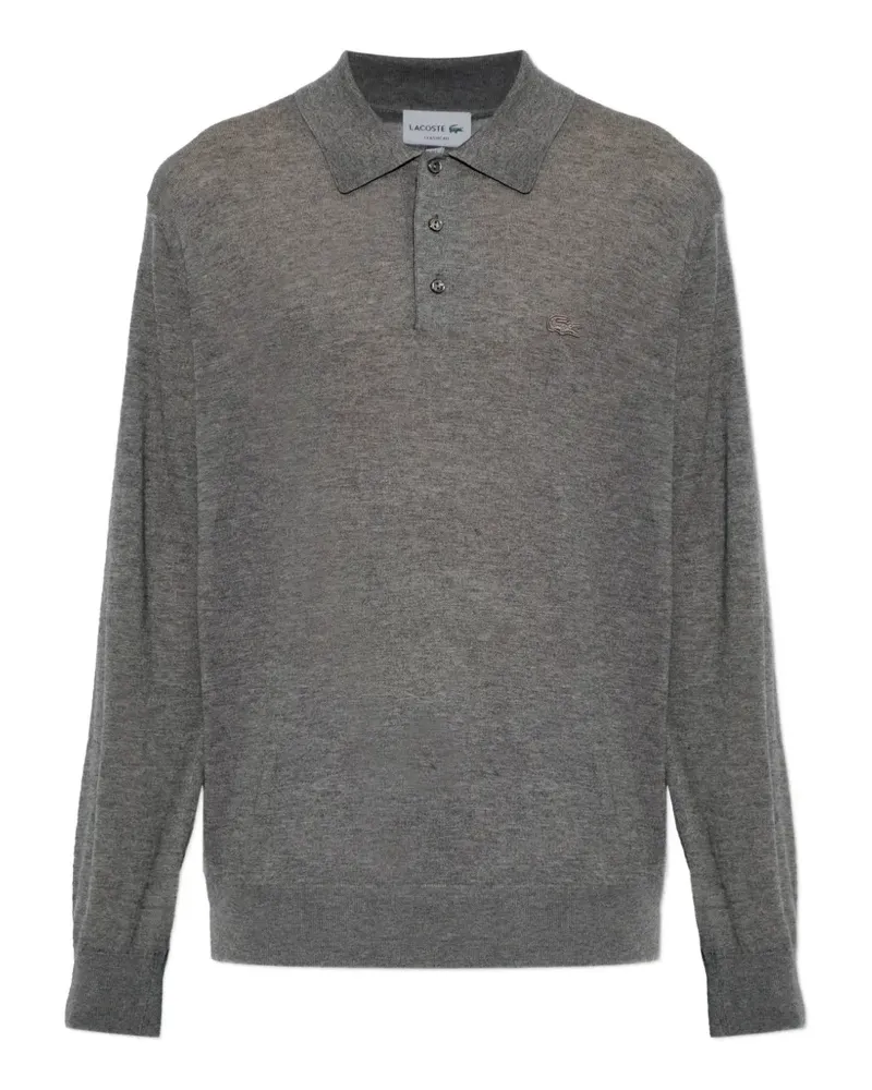 Lacoste logo-patch polo shirt - Grau Grau