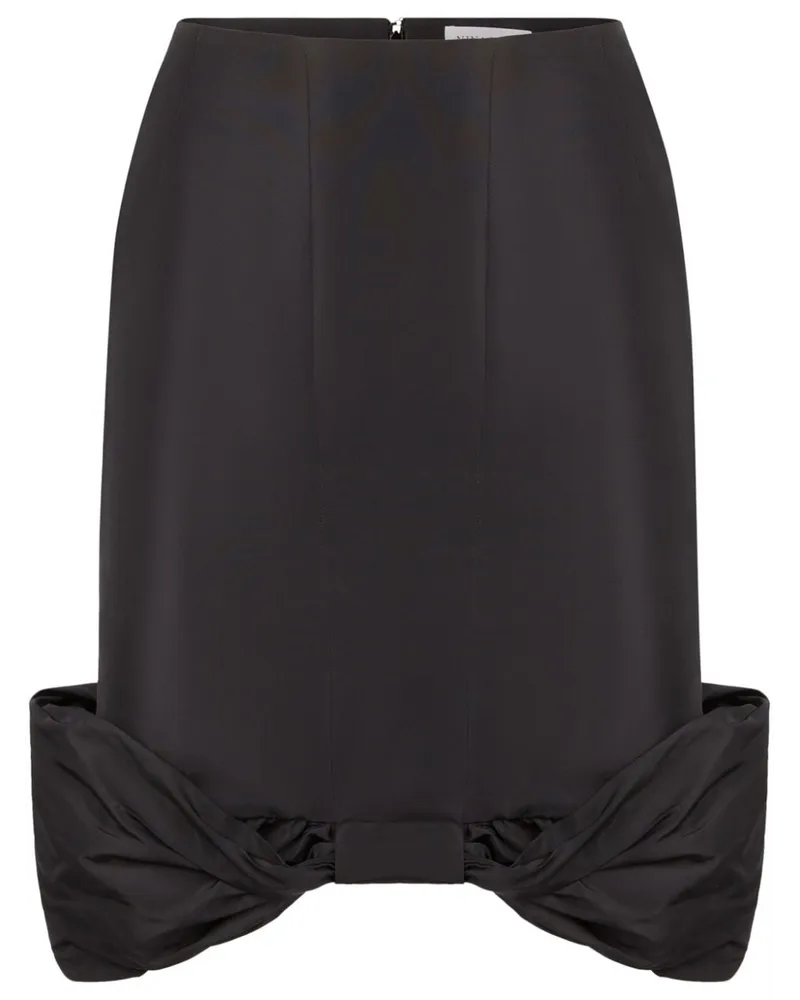 Nina Ricci Midirock mit Schleifendetail - Schwarz Schwarz
