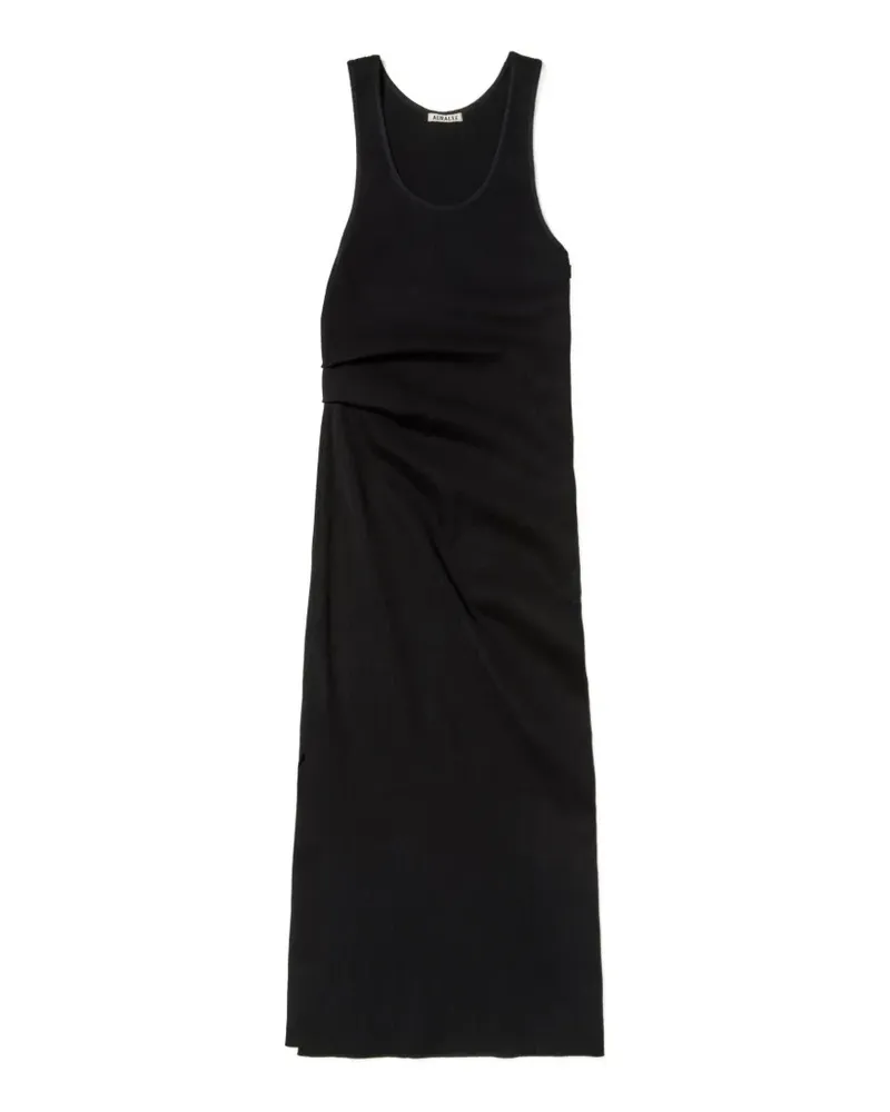 AURALEE ruched knit dress - Schwarz Schwarz
