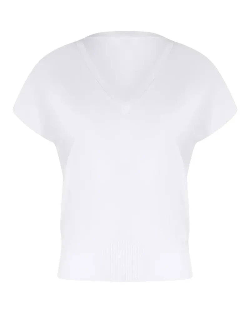 Dondup T-Shirt mit V-Ausschnitt - Weiß Weiß