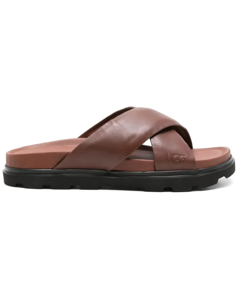 UGG Capitola leather slides Braun