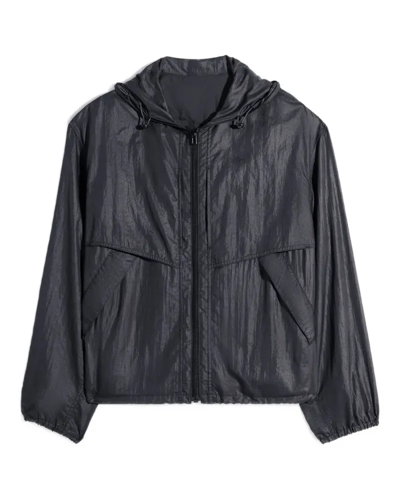 Christophe Lemaire Windbreaker mit Kapuze - Schwarz Schwarz