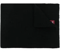 Gestrickter Schal mit Logo-Patch