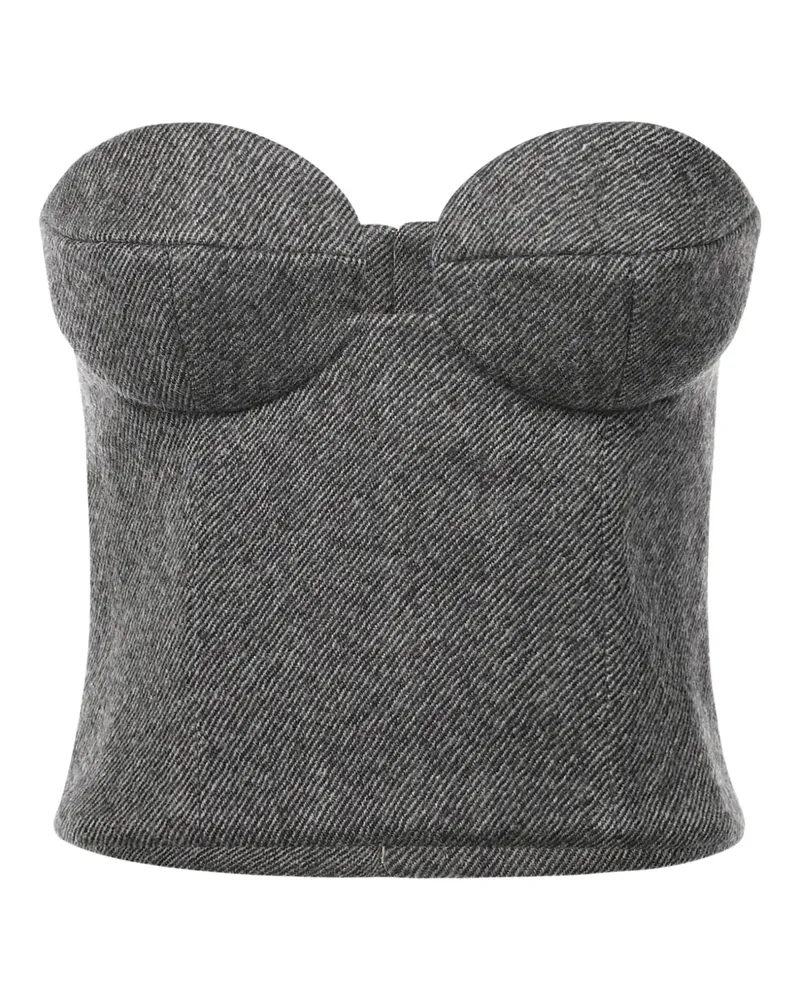 Magda Butrym underwired strapless top - Grau Grau
