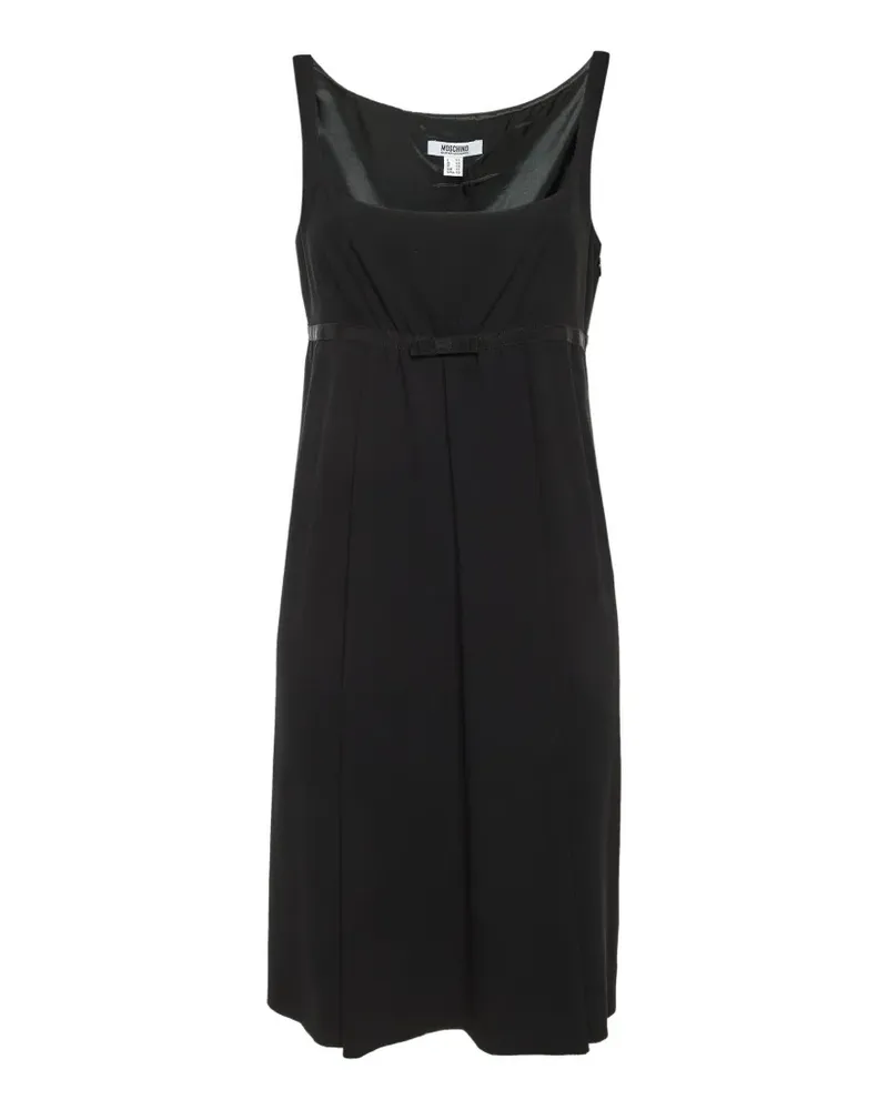Moschino bow-detail sleeveless dress - Schwarz Schwarz
