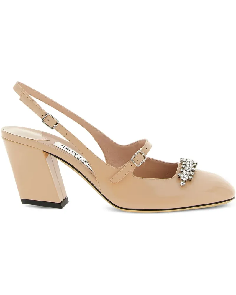 Jimmy Choo Belinda Slingback-Pumps mit Kristallen 70mm - Rosa Rosa