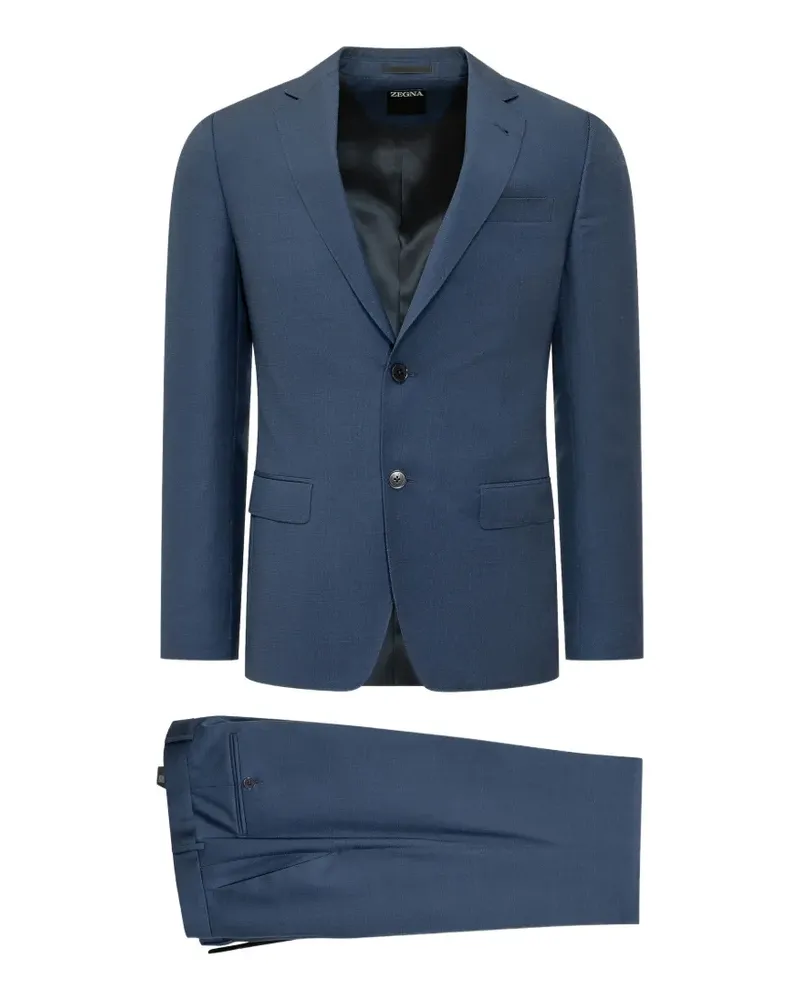 Ermenegildo Zegna button-up wool suit - Blau Blau