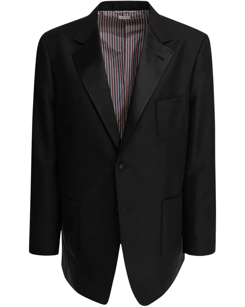 Thom Browne Einreihiges Sakko - Schwarz Schwarz