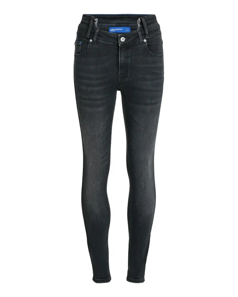 Karl Lagerfeld whiskered skinny jeans - Grau Grau