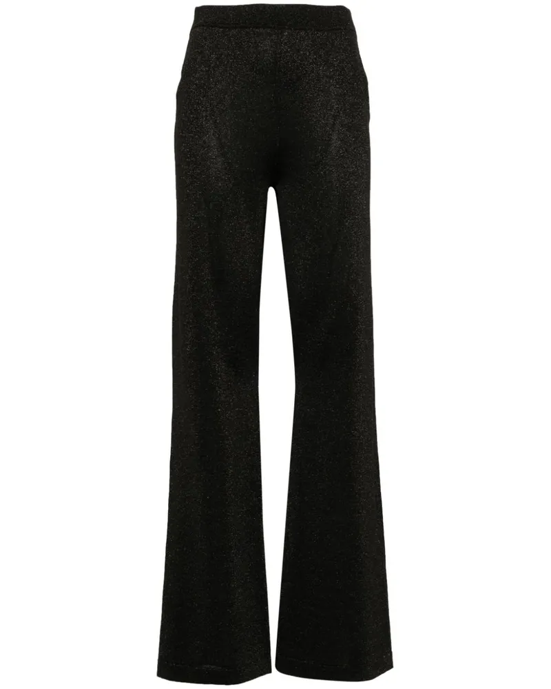 Missoni Ausgestellte High-Waist-Hose - Schwarz Schwarz