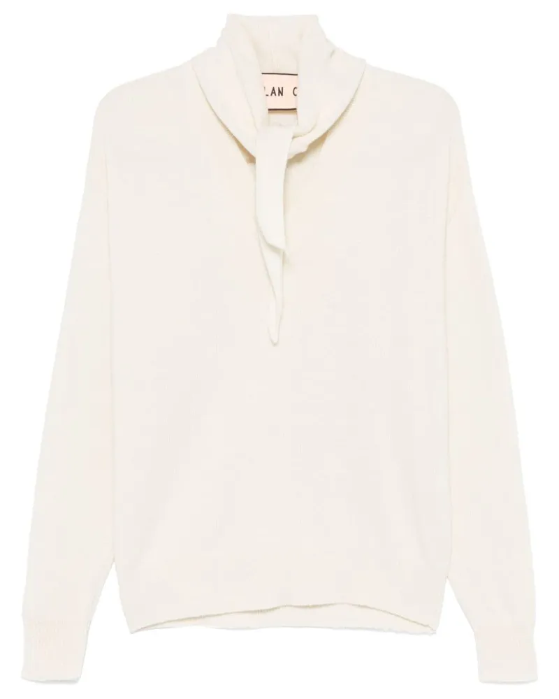 PLAN C Pullover mit Schalkragen - Nude Nude