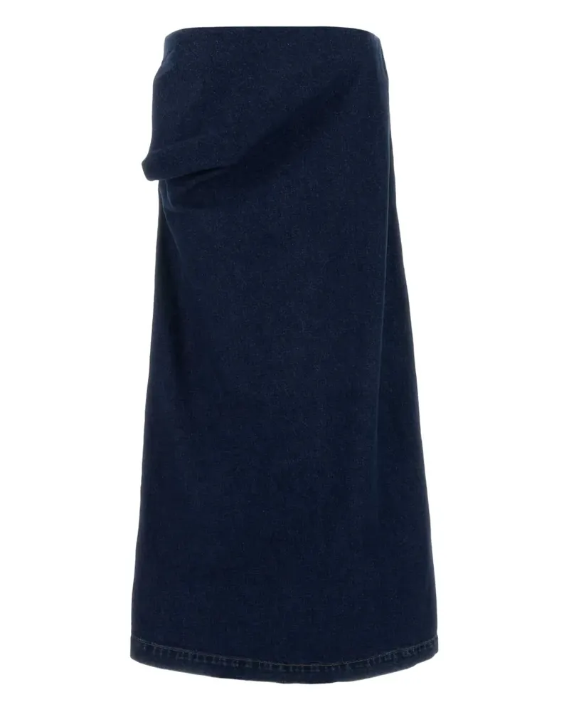 Magda Butrym pocket midi skirt - Blau Blau