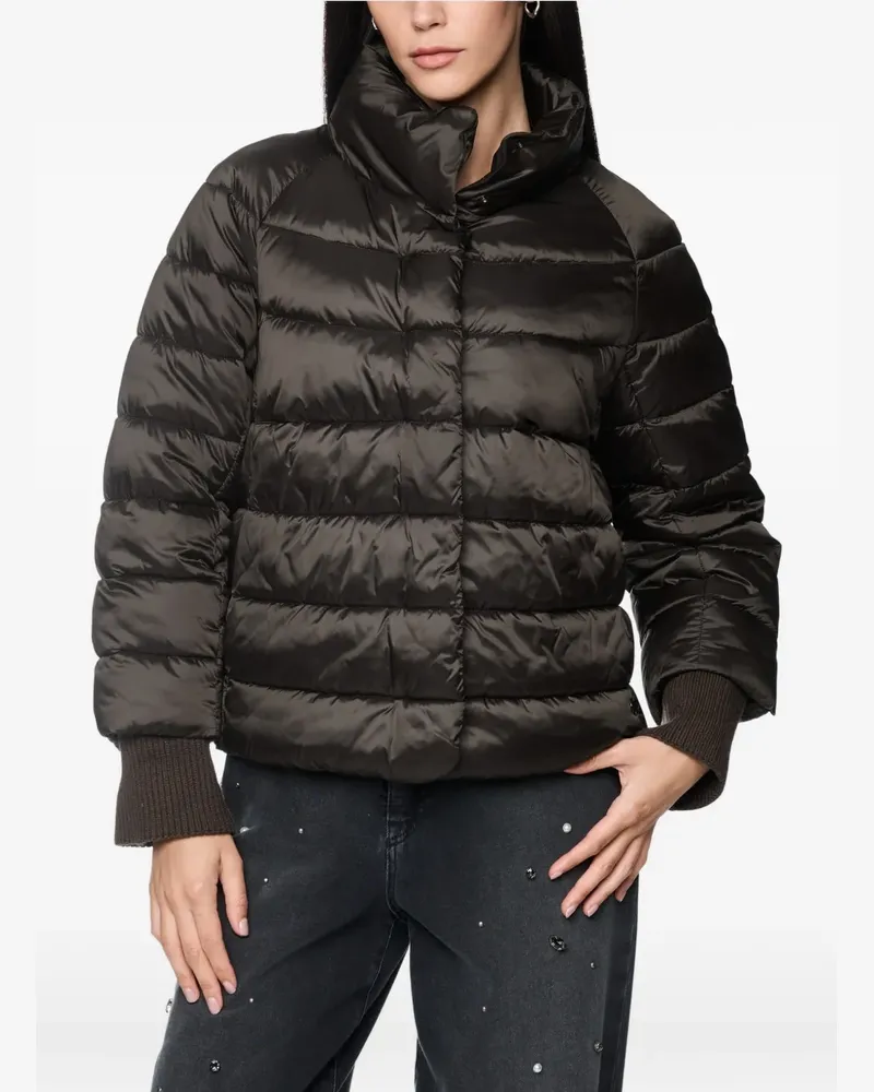 Marc Cain quilted high-neck jacket - Braun Braun