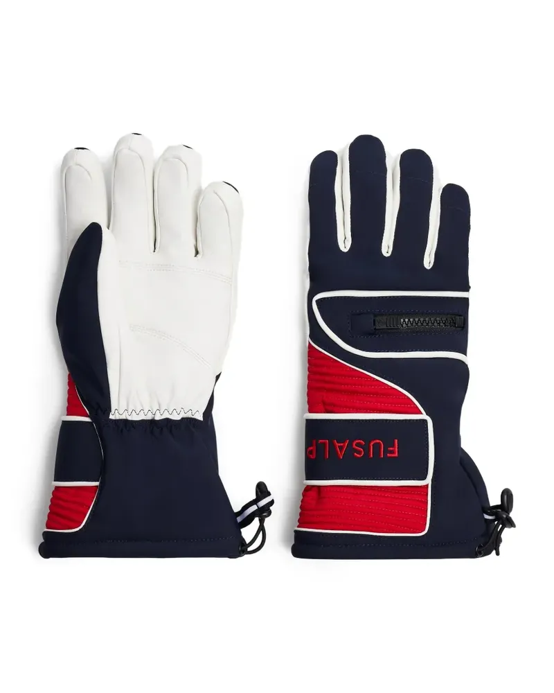 FUSALP Slalom Skihandschuhe mit Reißverschlusstasche - Blau Blau