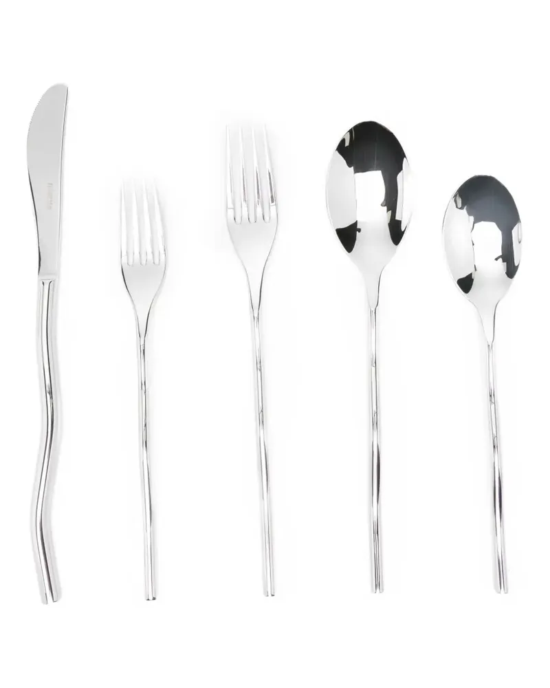 Misette Squiggle Besteck (5er-Set) - Silber Silber