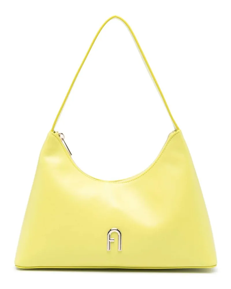 Furla Diamante Schultertasche - Gelb Gelb