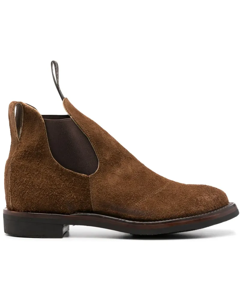 Ralph Lauren Congress Chelsea-Boots aus Wildleder - Braun Braun