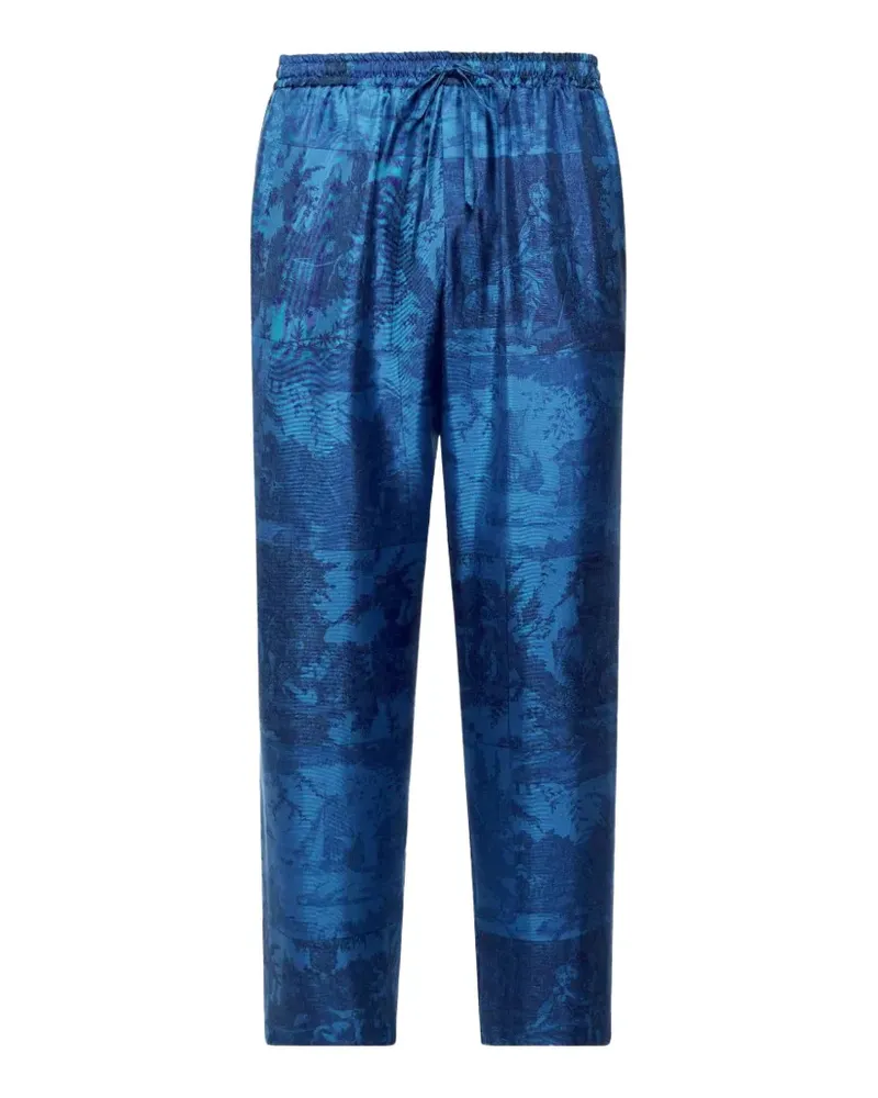 Pierre-Louis Mascia Toile de Jouy-print drawstring trousers - Blau Blau