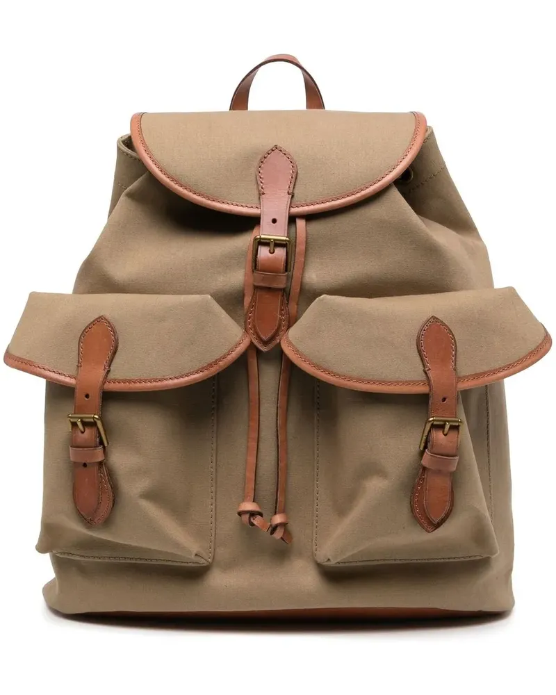 Ralph Lauren Großer Rucksack mit Klappe - Gelb Gelb