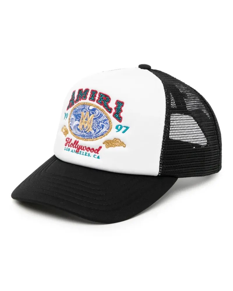 Amiri Trucker-Baseballkappe mit Mesh-Einsätzen - Weiß Weiß