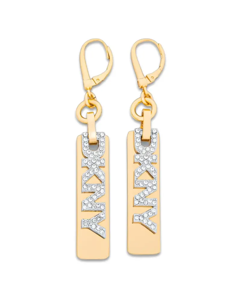 DKNY Paula Hängeohrringe mit Logo - Gold Gold