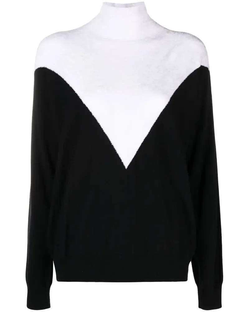Emporio Armani Gestrickter Pullover - Schwarz Schwarz