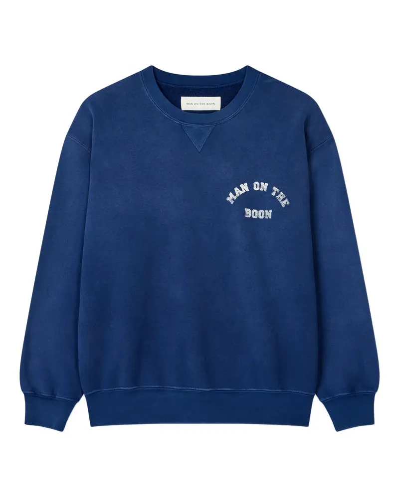 ManOnTheBoon Sweatshirt mit rundem Ausschnitt - Blau Blau