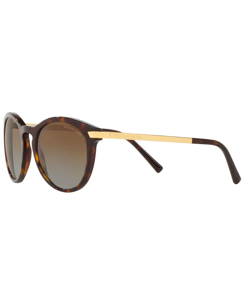 Michael Kors Adrianna III Sonnenbrille mit rundem Gestell - Braun Braun