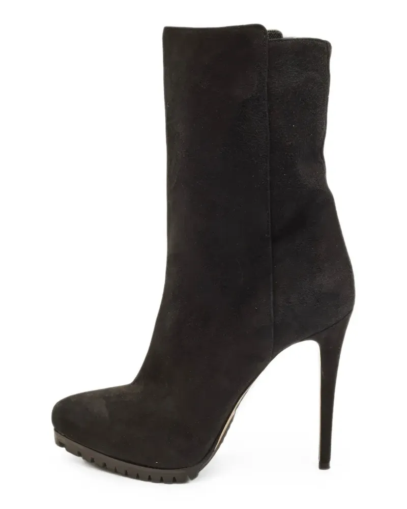 Le Silla suede treaded-sole ankle boots - Schwarz Schwarz