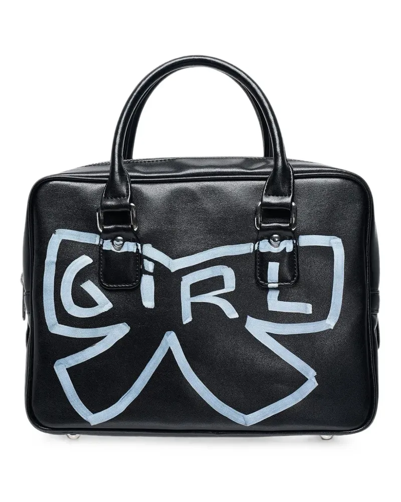 Comme des Garçons bow-print tote bag - Schwarz Schwarz