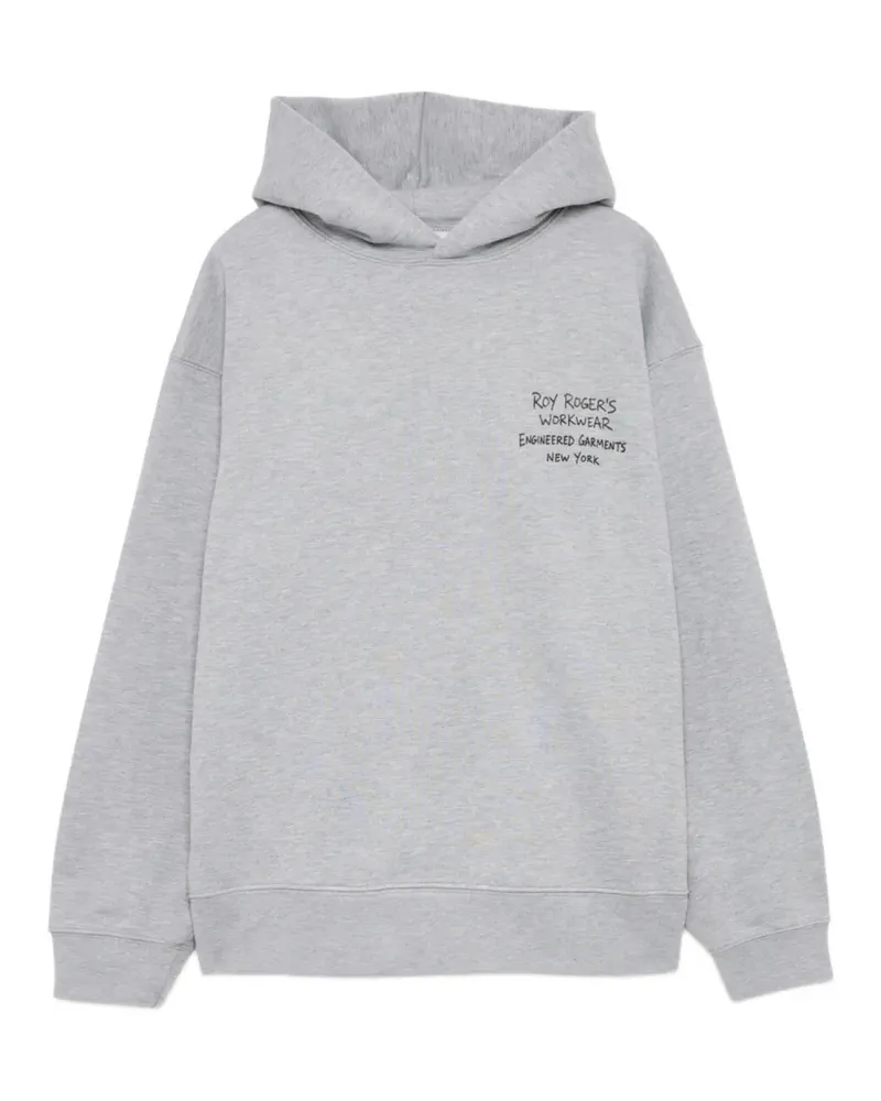Engineered Garments x Roy Roger's graphic-print cotton hoodie - Grau Grau