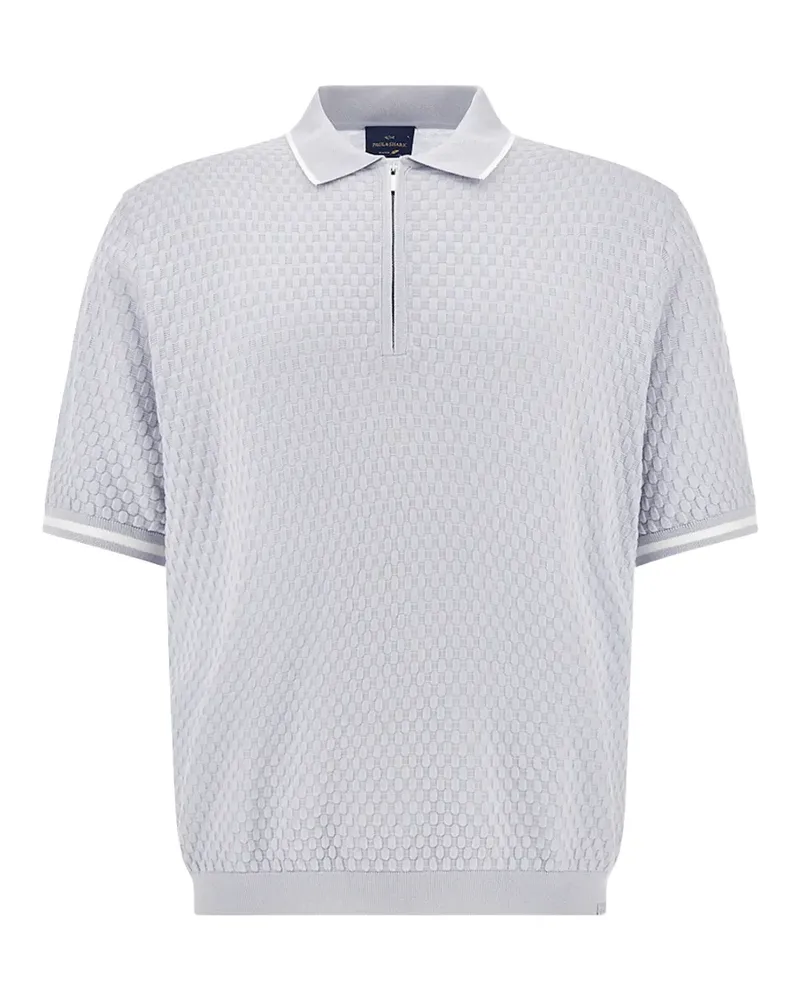 Paul & Shark zip-fastening cotton polo shirt - Grau Grau