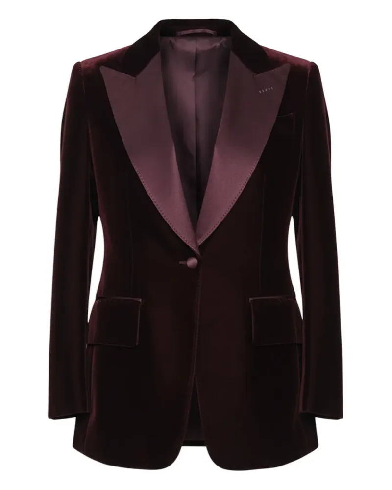 Tom Ford peaked-lapel wool blazer - Violett Violett