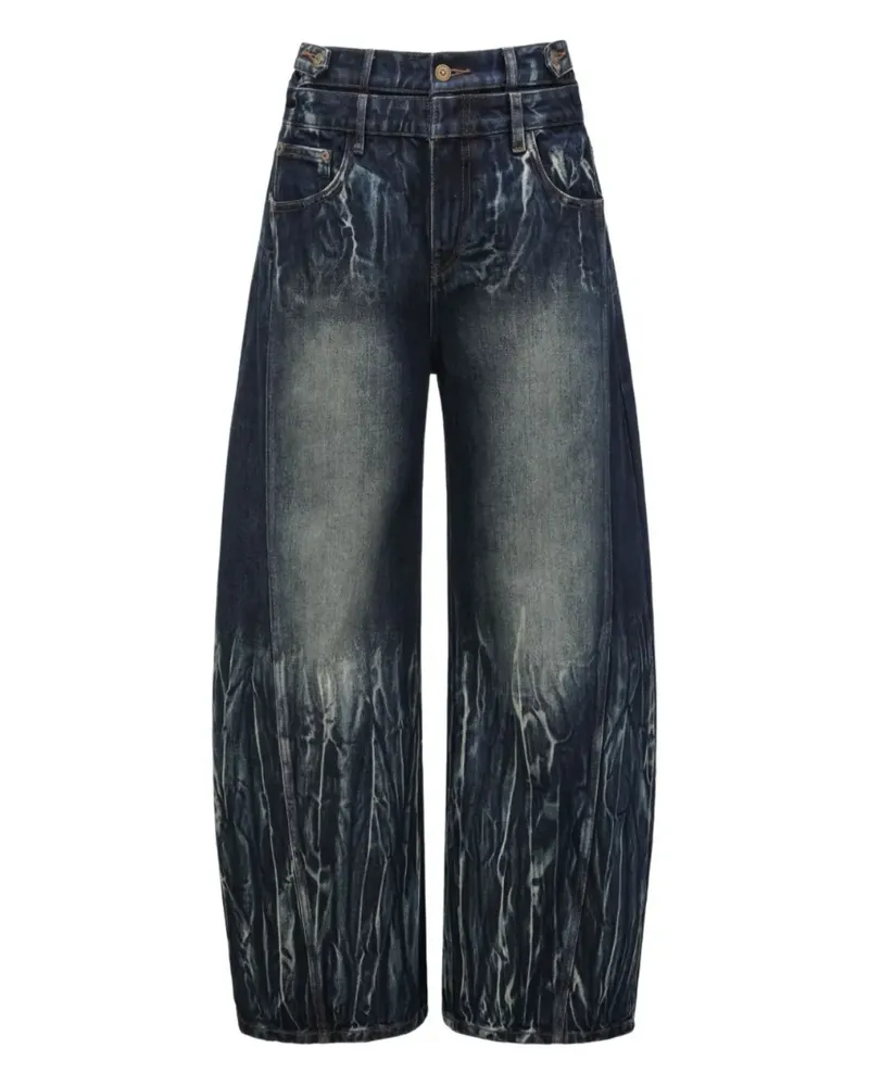 Feng Chen Wang Hoodie mit Ombré-Optik - Blau Blau