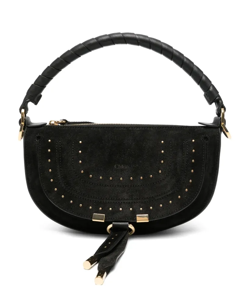 Chloé mini Marcia stud-embellished cross body bag - Schwarz Schwarz