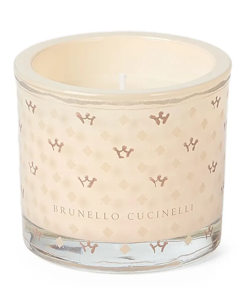 Brunello Cucinelli Kerze mit geometrischem Muster - Nude Nude