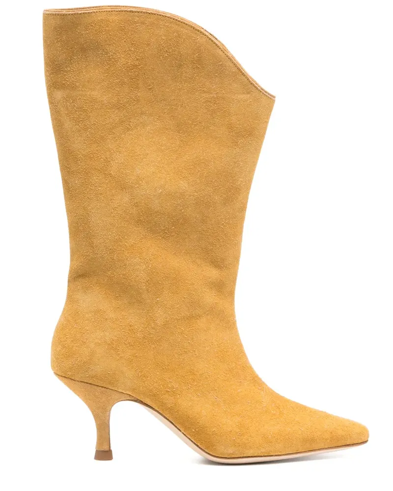 REJINA PYO Abgerundete Stiefel - Nude Nude