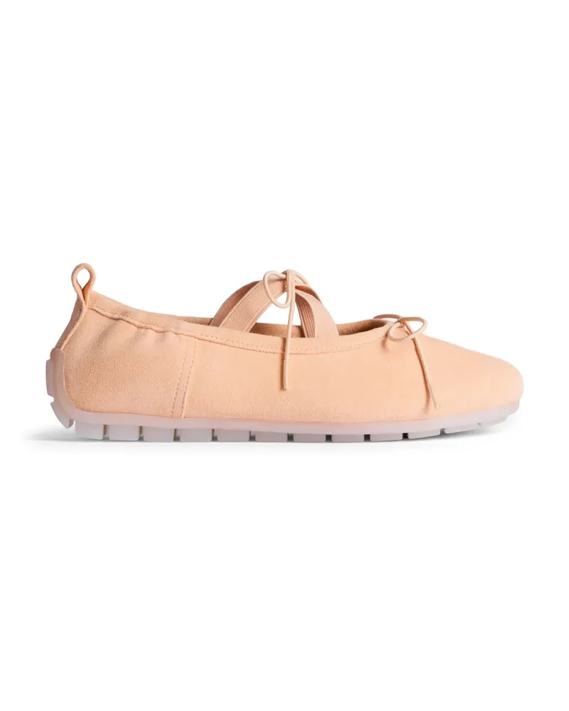 Simone Rocha elasticated-strap ballet flats - Nude Nude