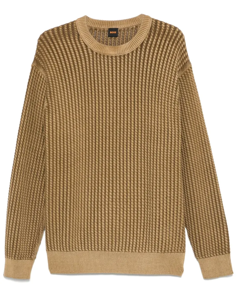 HUGO BOSS Pullover aus Baumwolle - Grün Grün