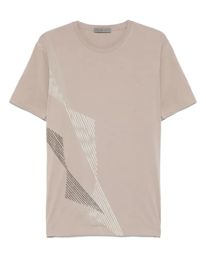 Corneliani T-Shirt mit Print - Nude Nude