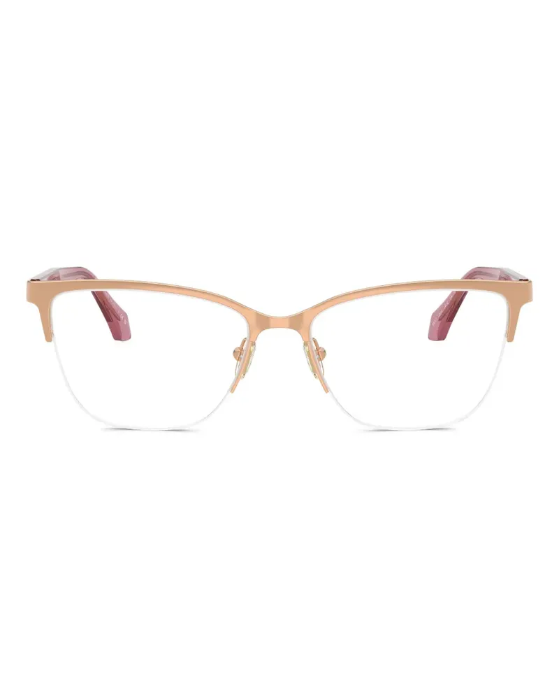 Versace Brille mit eckigem Gestell - Rosa Rosa